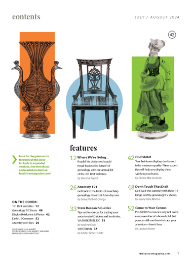 Family Tree Magazine July/August 2024 Digital Edition