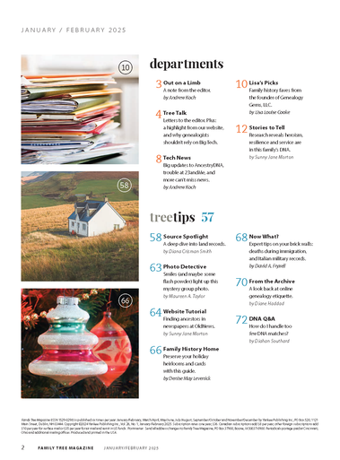 Family Tree Magazine January/February 2025 Digital Edition