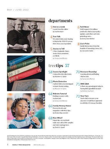 Family Tree Magazine May/June 2022 Digital Edition