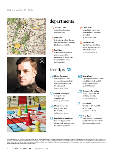 Family Tree Magazine July/August 2024 Digital Edition