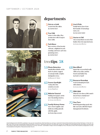 Family Tree Magazine September/October 2024 Digital Edition