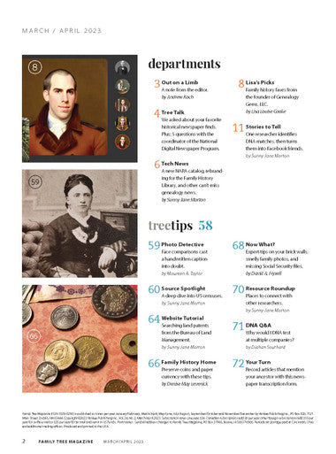 Family Tree Magazine March/April 2023 Digital Edition