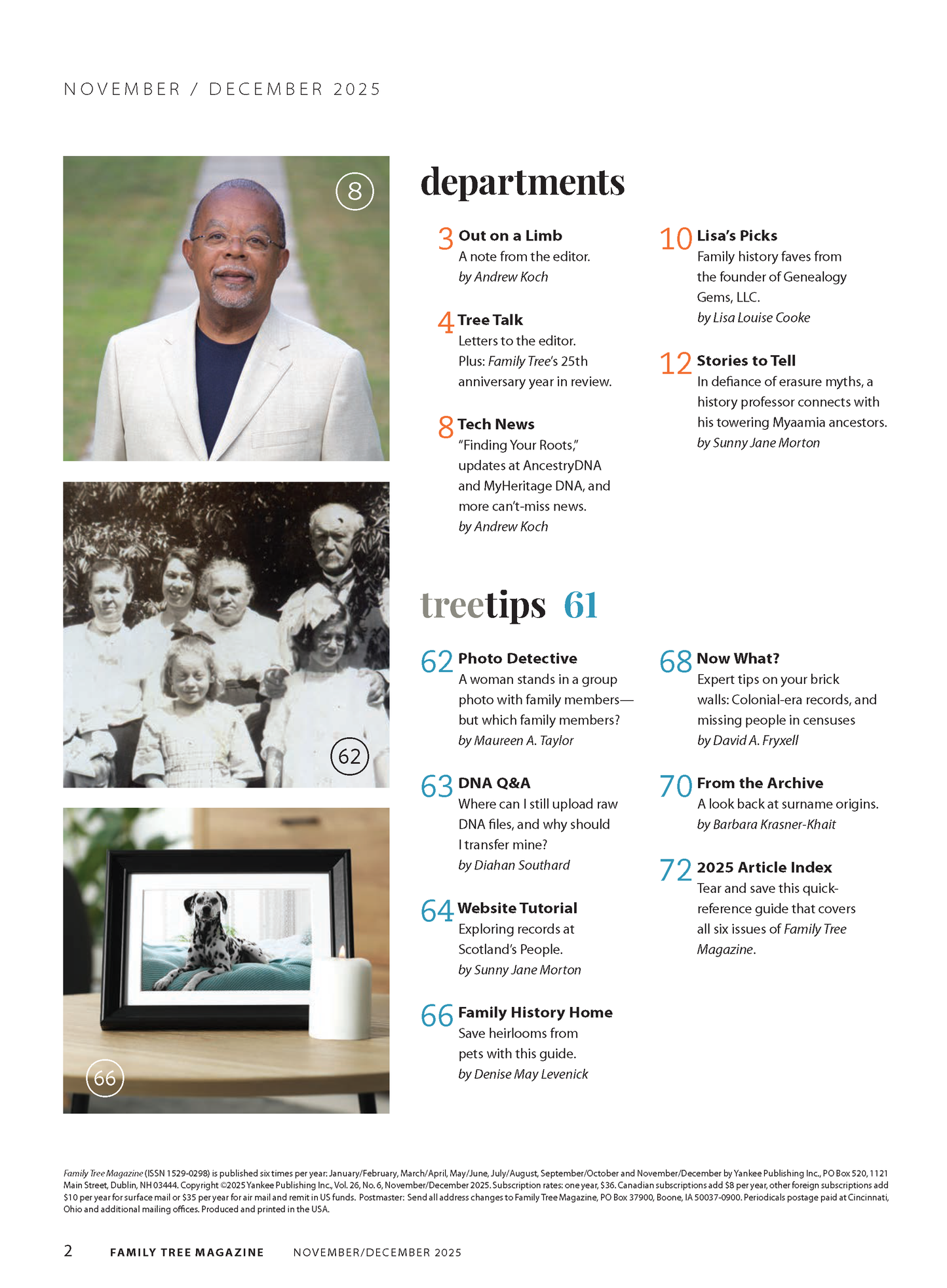 Family Tree Magazine November/December 2025 Digital Edition