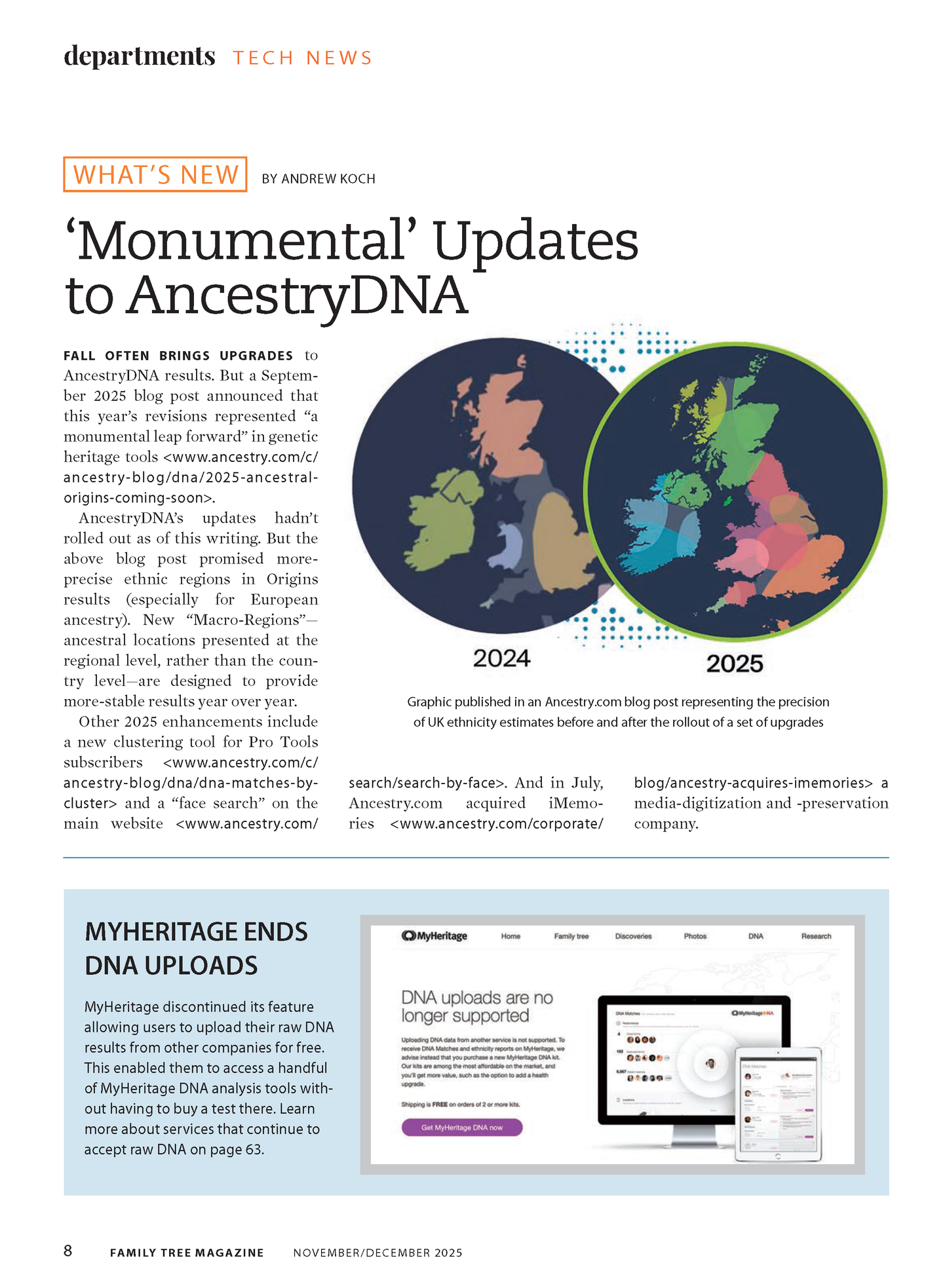 Family Tree Magazine November/December 2025 Digital Edition