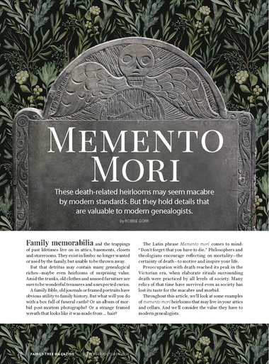 Family Tree Magazine September/October 2024 Digital Edition