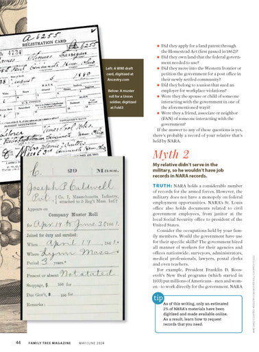 Family Tree Magazine May/June 2024 Digital Edition