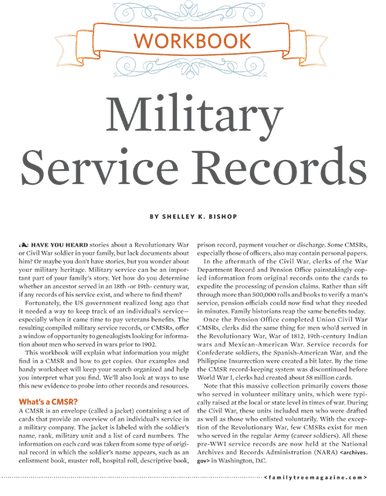 Genealogist's Military Records Field Manual eBook