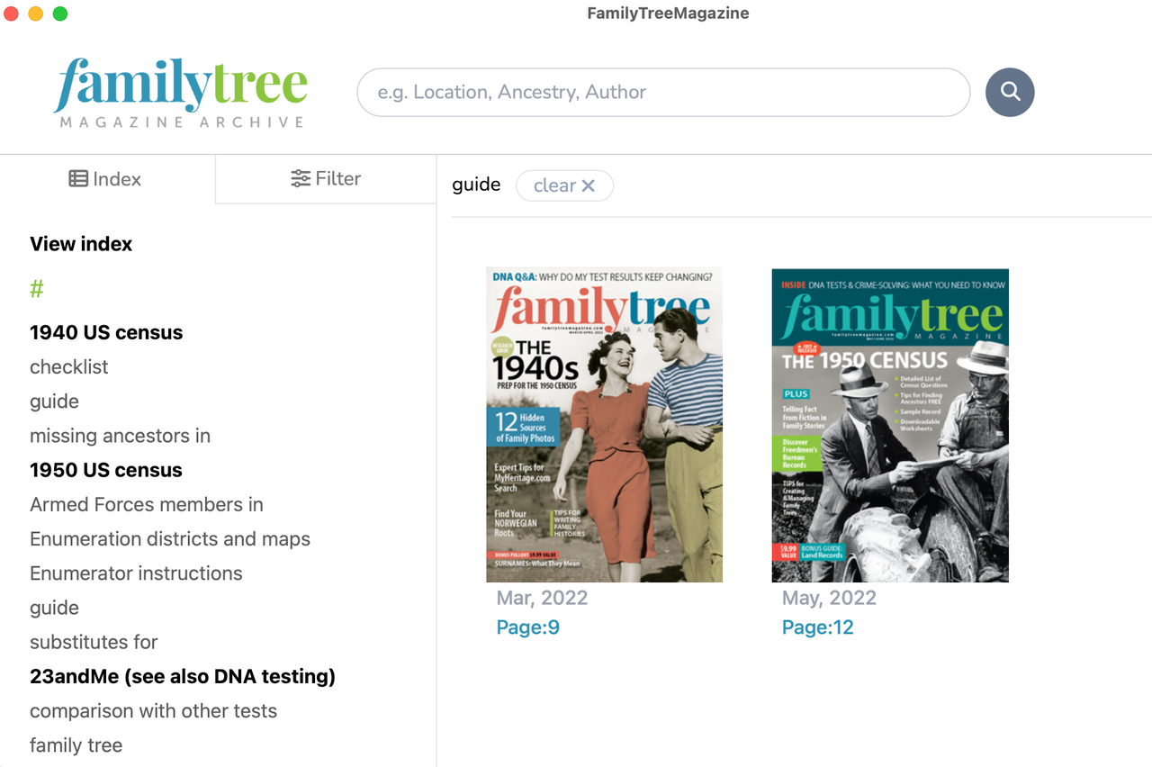 Family Tree Magazine Archive (2000-2024)