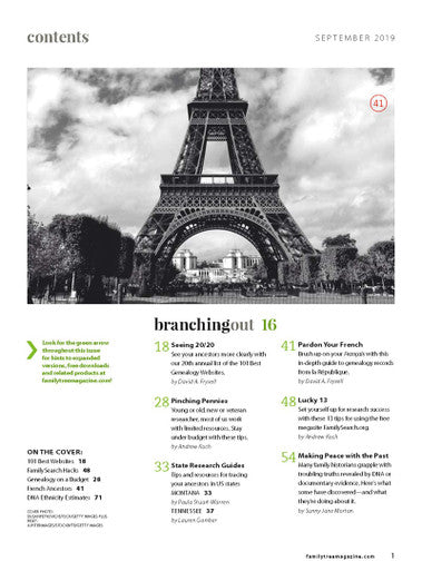 Family Tree Magazine September 2019 Digital Edition