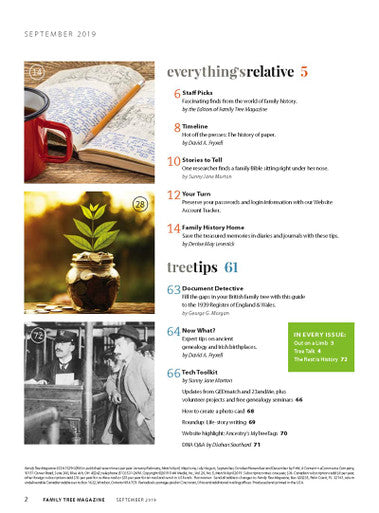 Family Tree Magazine September 2019 Digital Edition