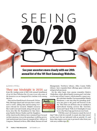 Family Tree Magazine September 2019 Digital Edition