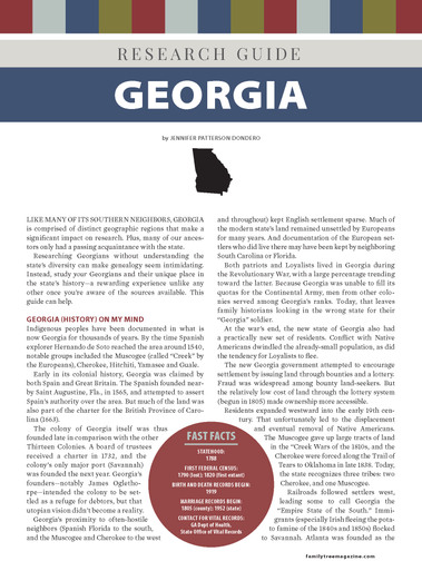 Georgia Research Guide Digital Download