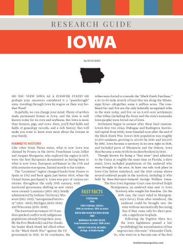 Iowa Research Guide Digital Download