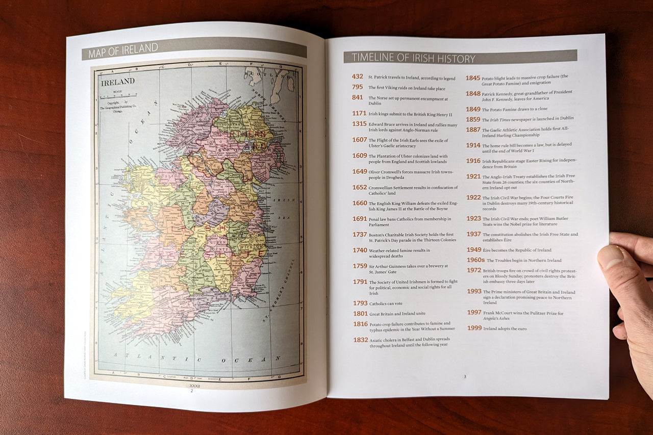 Irish Genealogy Cheat Sheet - Print Edition