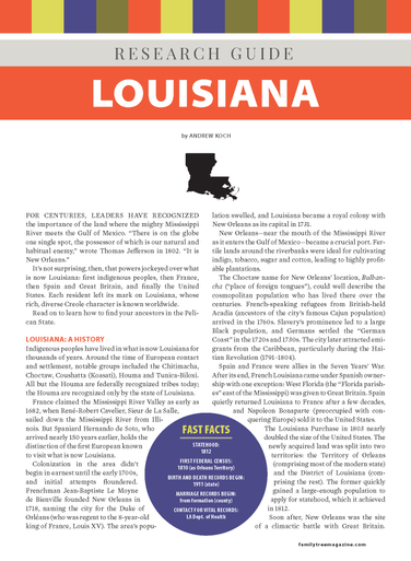 Louisiana Research Guide Digital Download