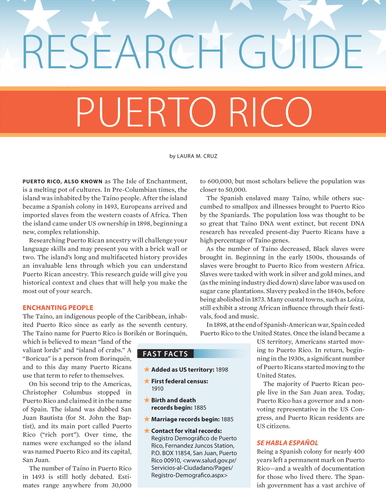 Puerto Rico State Research Guide Digital Download
