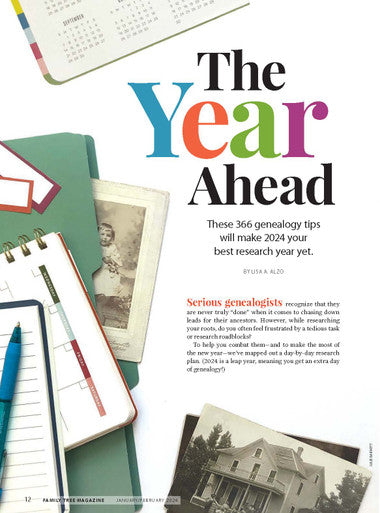 Family Tree Magazine January/February 2024 Digital Edition