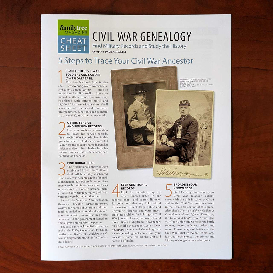 Civil War Genealogy Cheat Sheet Print Edition Family Tree Magazine