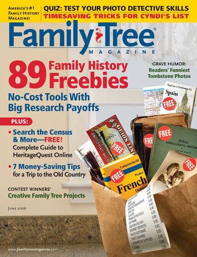 Family Tree Magazine June 2006 Digital Edition