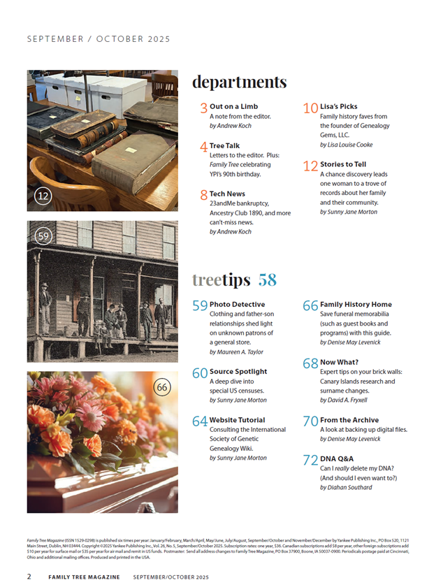 Family Tree Magazine September/October 2025 Digital Edition