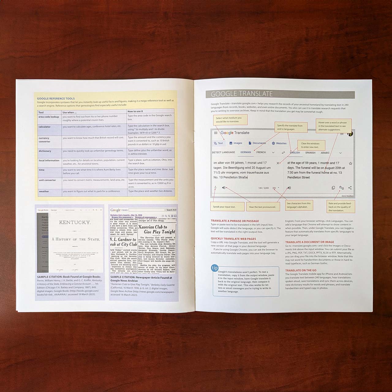 Genealogist's Google Cheat Sheet - Print Edition