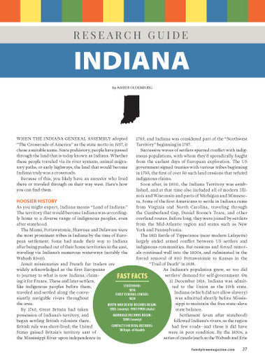 Indiana Research Guide Digital Download
