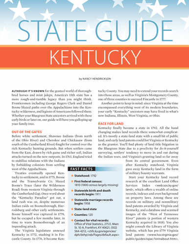 Kentucky Research Guide Digital Download