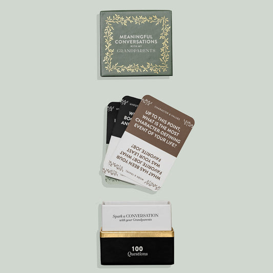 Meaningful Conversations with My Grandparents: 100 Interactive Conversation Cards for Families